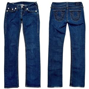 True Religion Dark Blue Johnny Big QT Low Rise Denim Jeans